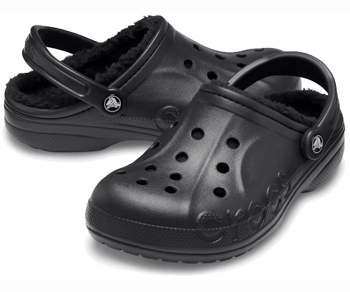 CROCS 205969-060-M7 BAYA LINED CLOG（ブラック/ブラック・サイズ：M7(25.0cm)） 205969060M7