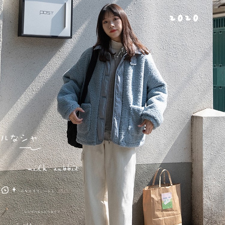 绝賛発売商品コート レディース 女性フリースファジャケット長袖ボア暖かい厚手チェスターコート 秋冬 アウター ロングコート お洒落 無地 ポケット付き