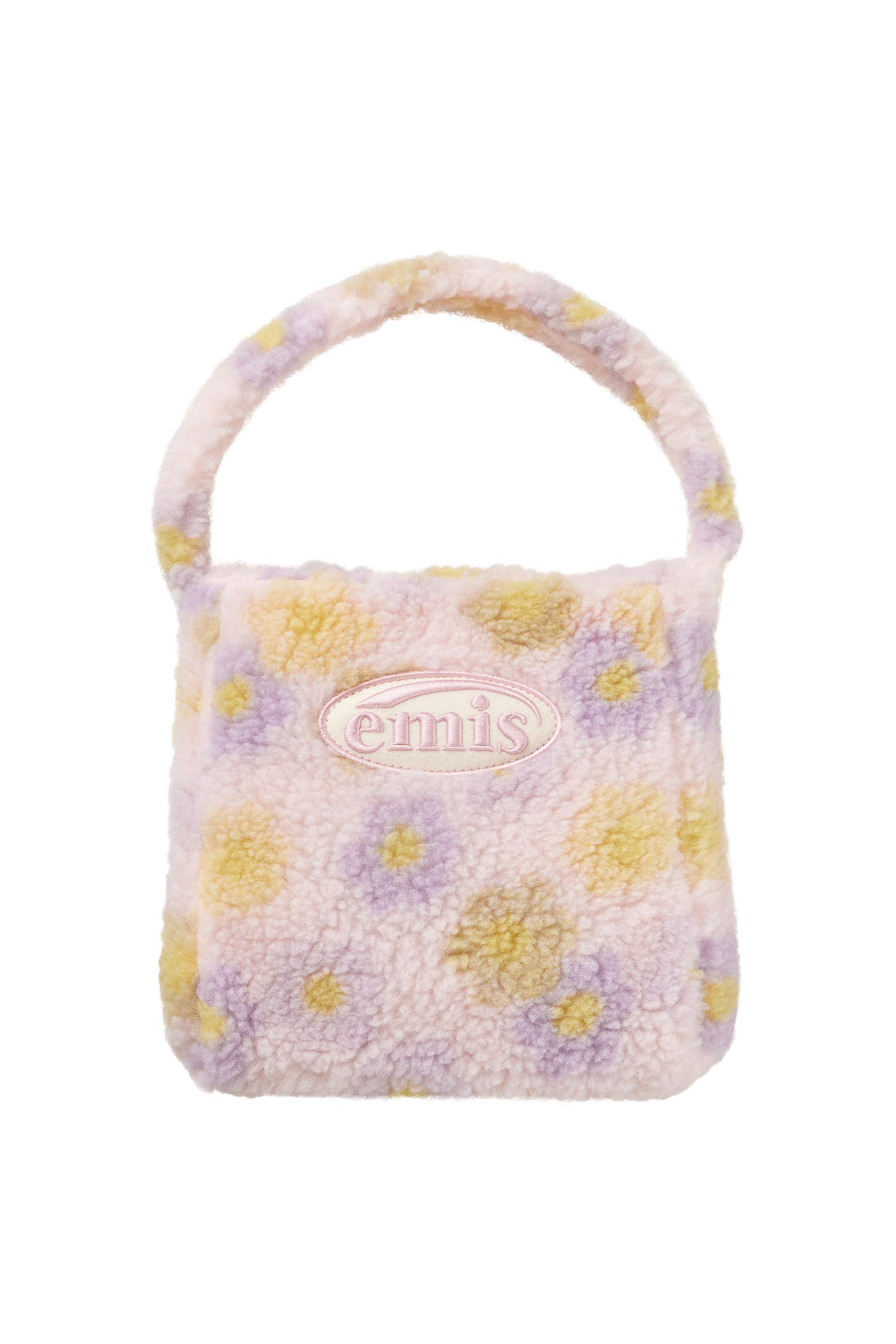 【EMIS】 FLOWER BOUCLE SQUARE BAG : PINK 10,920円