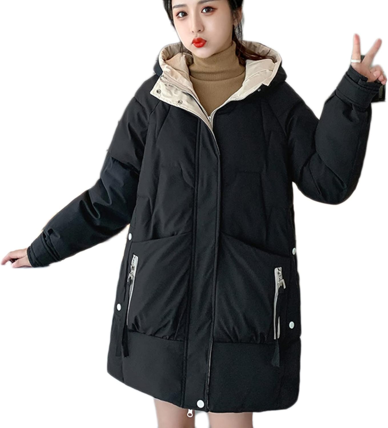 レディース 超ロング ダウンコート ベンチコート アウター 冬コート マキシ丈 リアルダウン 軽量 着痩せ 冬物 冬服 保温 防寒着 外套 カジュアル おしゃれ ファッション フード付き 大きいサイズ
