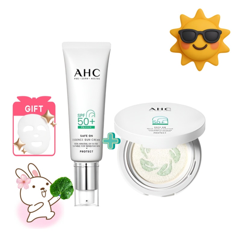 [正規品]ーフ オン マイルド サン クッション（25g）＋エッセンス サンクリーム（50ml） SPF50+ PA++++/アウトドア用 /刺激少ない サンケア/センテラ UVケア