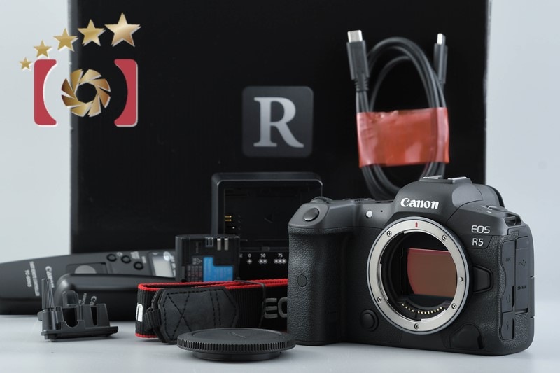 EOS R5 ミラーレス一眼カメラ シャッター回数僅少 元箱付き