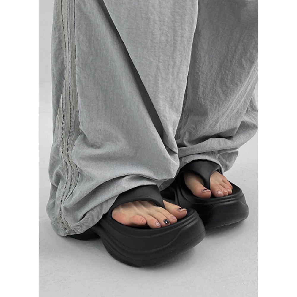 ブラックアップ ドモコ プラットフォーム ビーチサンダル