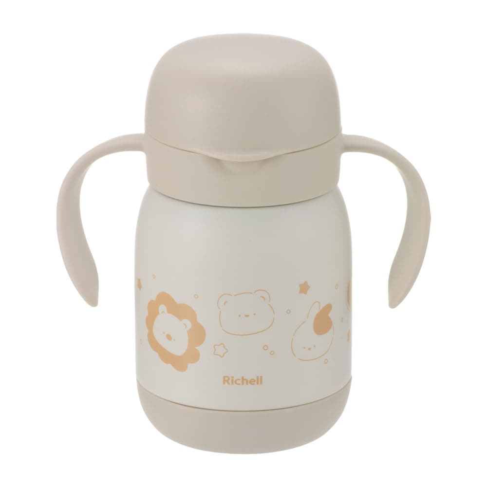 リッチェル(Richell) トライ のみやすい保冷コップマグ 300 ベージュ 1個 8カ月頃から 300ml