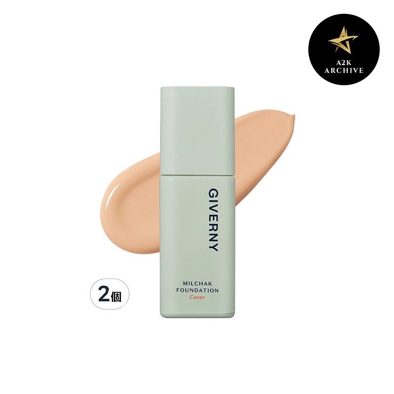 密着カバー ファンデーション30ml, 23号 ミディアムベージュ, 2個