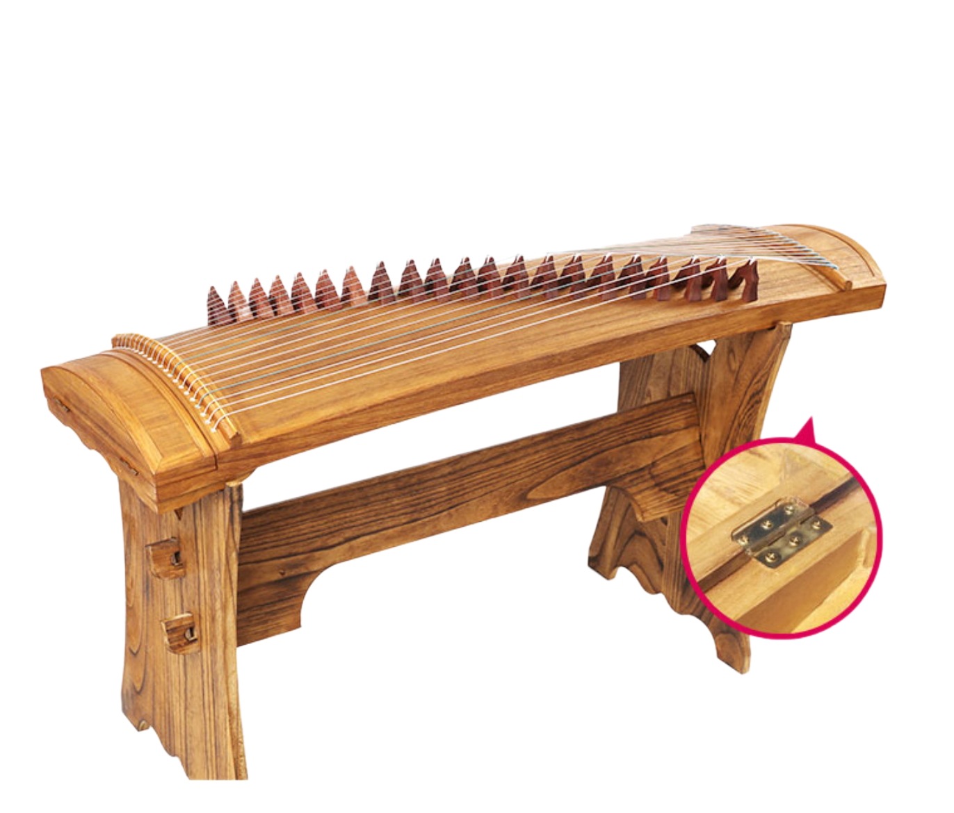 古筝 125cmプレーンポータブル中国弦楽器