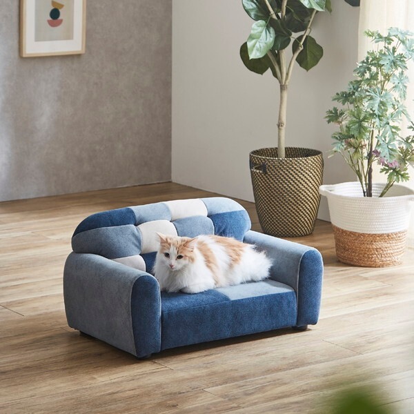 後藤家具物産 PSO-1375 ブルー Pets are family ペットソファ メーカー直送