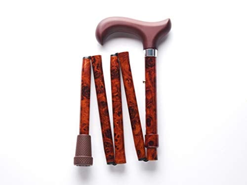 Merry Sticks（メリースティックス） ／ ブライトライフ／ 折りたたみステッキ ／ 杖 ／ ウォールナット