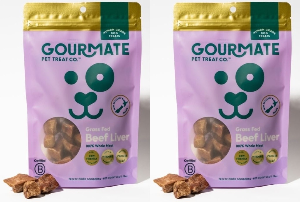 グルメイト GOURMATE グラスフェッドビーフレバー 65g × 2袋 犬用 猫用 おやつ トリーツ