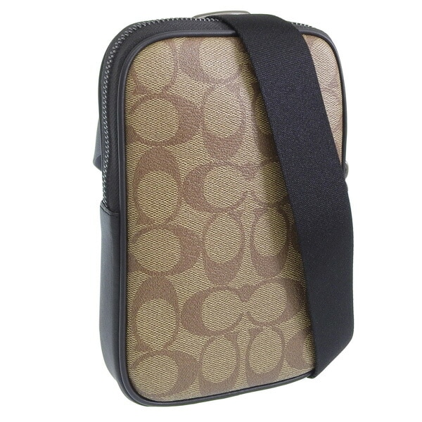 コーチ バッグ メンズ ショルダーバッグ アウトレット カーキブラック ADEN COR SIG CO912QBKHA COACH