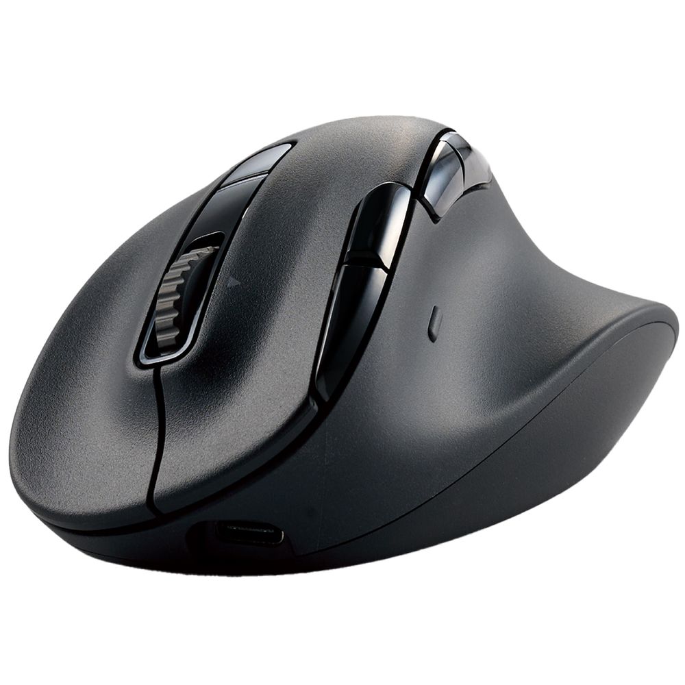 エレコム ワイヤレスマウス Bluetooth5.0/2.4GHz 静音 8ボタン 右手専用 Sサイズ MXGS50MBSKBK