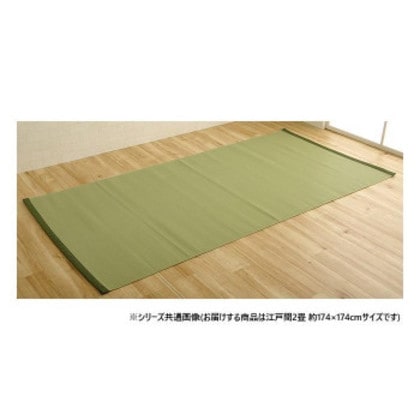 日本製 洗えるカーペット グリーン 江戸間2畳 約174×174cm 1090250120902