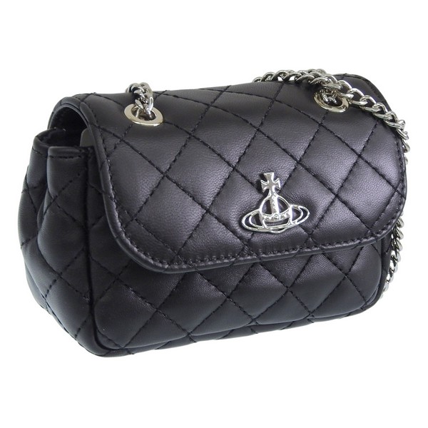 ヴィヴィアンウエストウッド バッグ レディース ショルダーバッグ ブラック HARLEQUIN NAPPA SM PURSE CHAIN 52020005UL004XN403 VIVIENNE WES