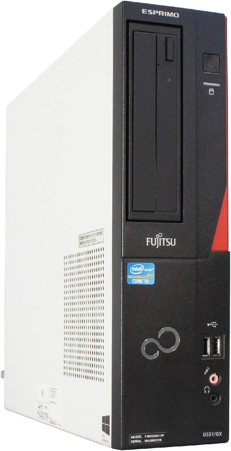 パソコン Windows10 デスクトップ D551/G Core i3 3240 3.4GHz MEM:4GB HDD:500GB DVDマルチ Win10Pro64bit
