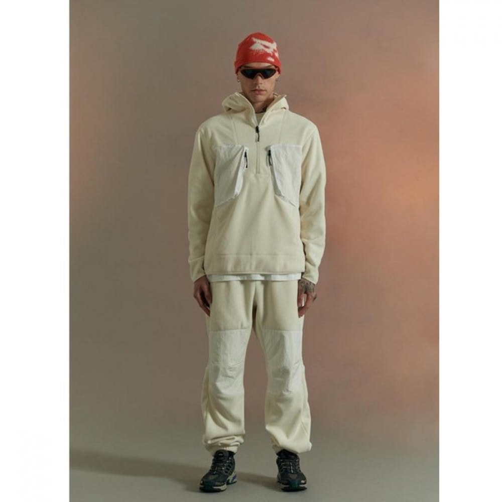 [Bobcat] マイクロフリースアノラックパーカー-アイボリー