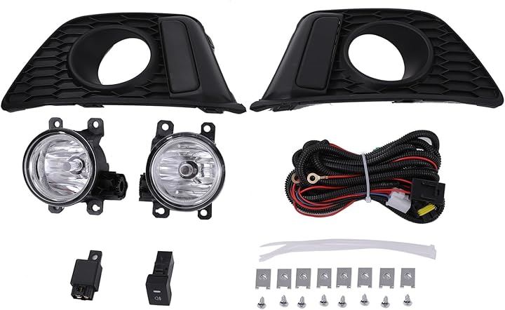 ホンダ 用 フロント フォグランプ フルセット カバー キット フィット ハイブリッド 2013- GK3 GK4 GK5 GK6 GP5 GP6 純正 タイプ カスタムパーツ 社外品