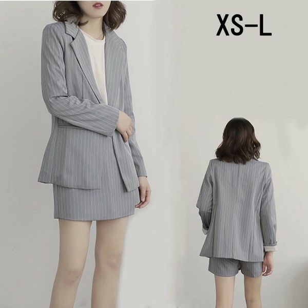 コストパフォーマンススーツ レディース セットアップ 事務服 キュロットスカート ストライプ カジュアル フォーマル ビジネス オフィス リクルート 通勤 ママ 母親 スカートスーツ おしゃれ ジャケ