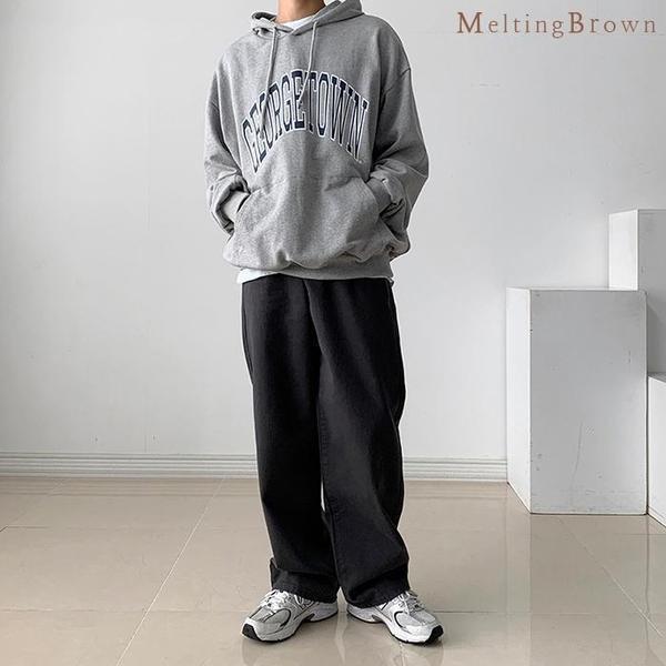 メンズオーバーフィットパーカー春Tシャツ長袖Tシャツ ga2