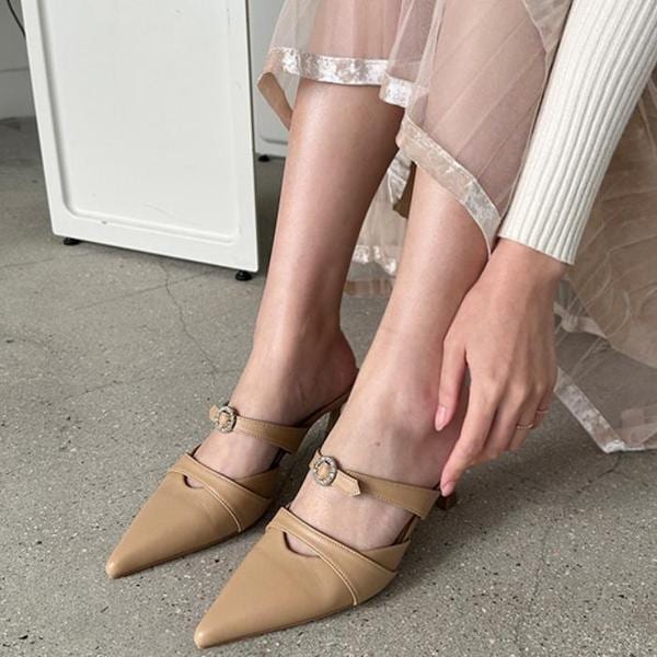 女性ミュールヒールブロファーヒール MT17 6,750円