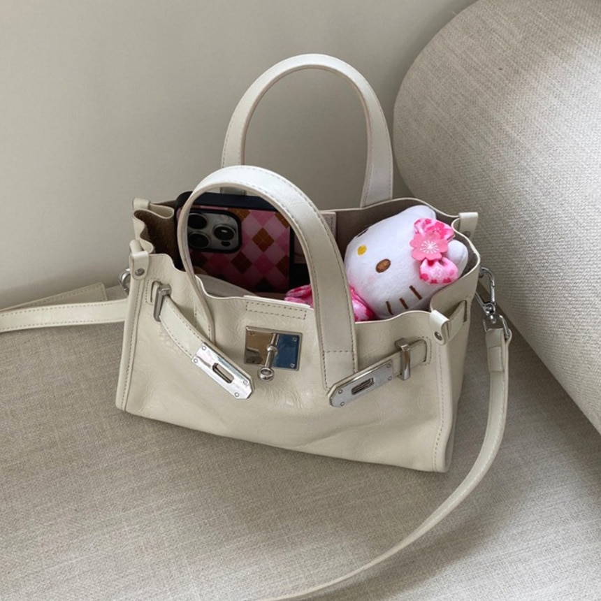 [NOIR] ノワール 牛革 ベルトバッグ (Mini)- クラシック ショルダー&クロス ポーチセット