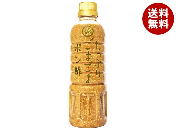 徳島産業 たっぷりごまごまポン酢 400mlペットボトル×12本入×(2ケース)