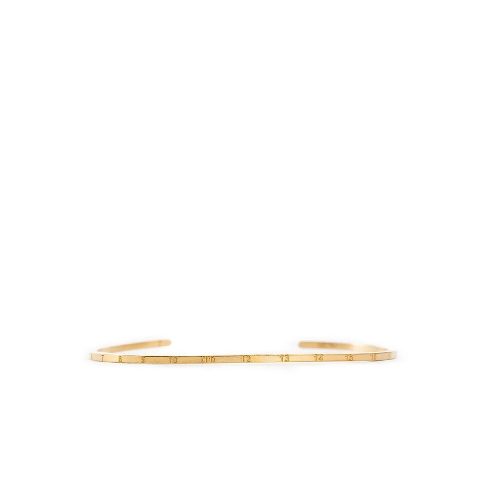 メゾンマルジェラ ブレスレット ニュメリカルスリムカフブレスレット イエロー SI8UY0001 SV0129 950