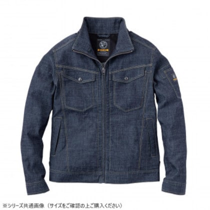 イーブンリバー ストレッチエアーライトブルゾン インディゴ(30) サイズ:4L SR-6007