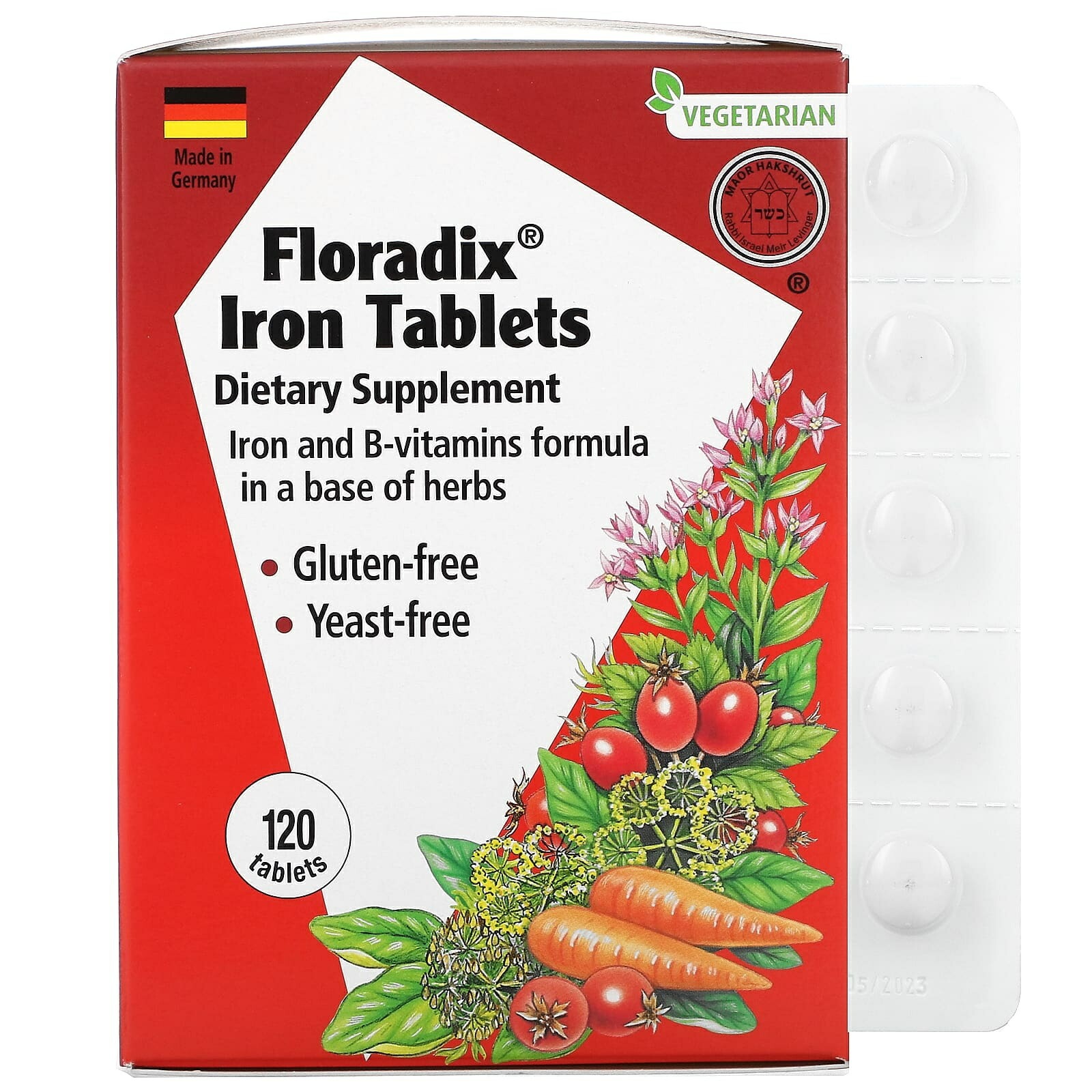 GAIA HERBS　Floradix 鉄 120錠