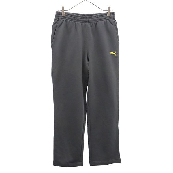 未使用 ワンポイントワッペン トレーニング スウェット ロングパンツ M グレー メンズ