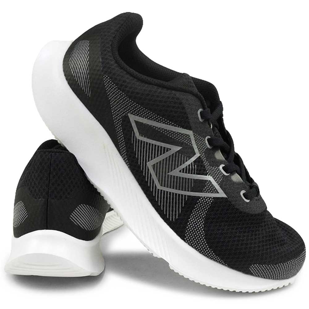 ME430 LK4 ブラック 軽量 4E 幅広 ロゴ メンズ スニーカー