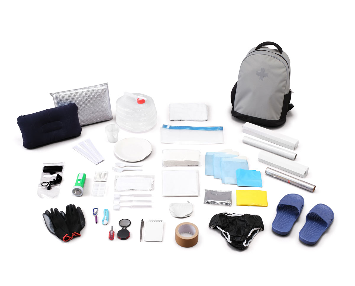 アイリスオーヤマ BRS-33グレ- 防災リュックセット 33点（グレー）1人用 BRS33グレ