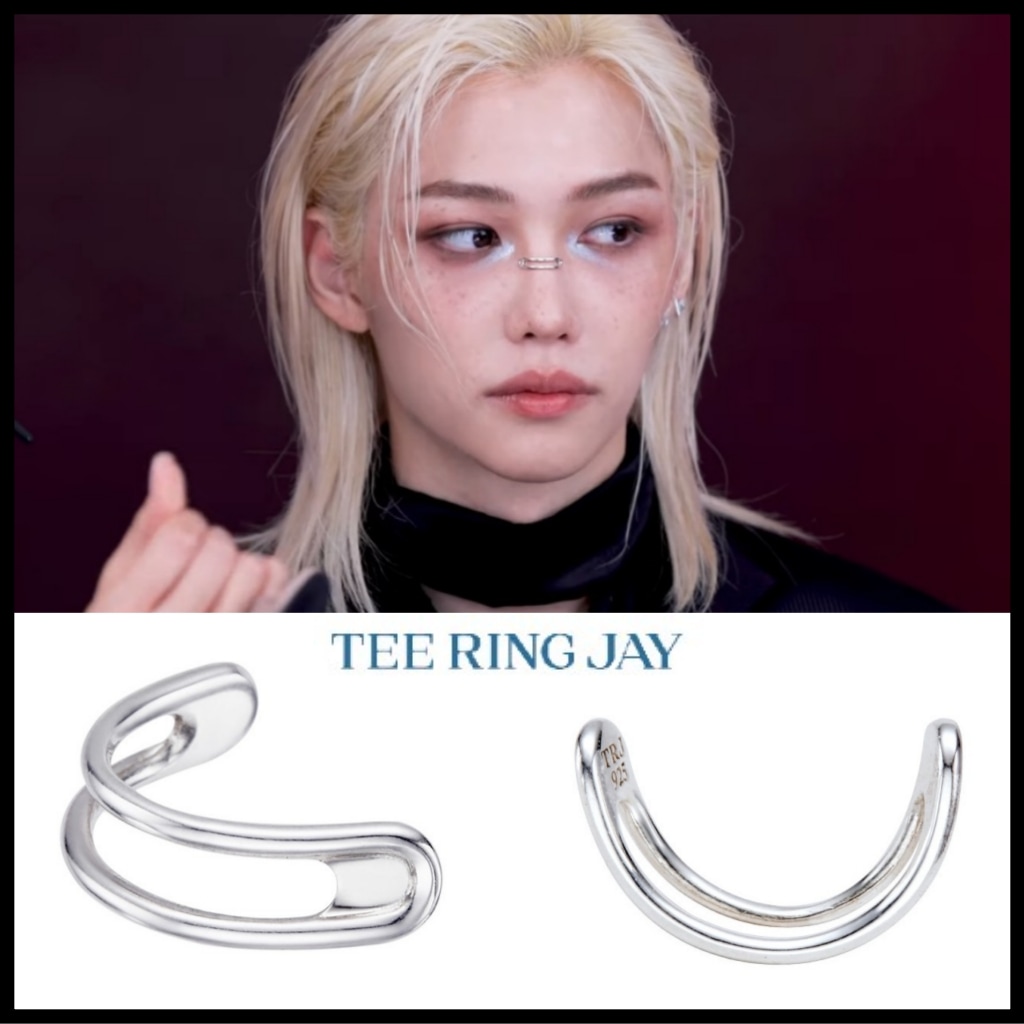 【TEE RING JAY】DOUBLE PIPE NOSE CUFF ★ STRAYKIDS FELIX着用 TEE RING JAY】 DOUBLE PIPE NOSE CUFF [STRAYKIDS FELIX 着用
