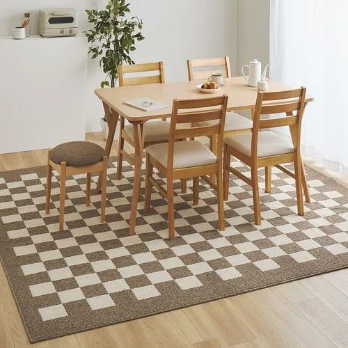 【メーカー直送品】萩原 ダイニングラグ モニカ 約240×330cm ベージュ