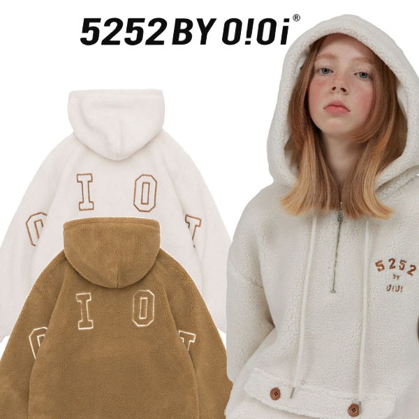 オアイオアイ O Oi 公式 5252 By Oioi Fake Fur Logo Anorak 割引クーポン 韓国人気商品 送料無料