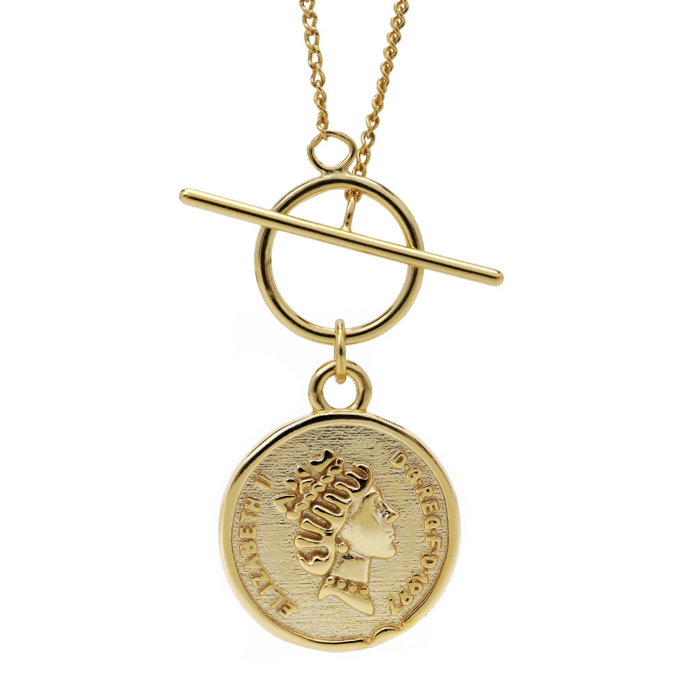 925 コインネックレス エリザベス [cn014]