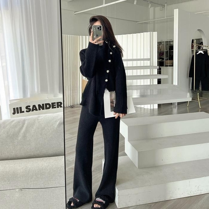 トップス ボトムス パンツ セーター ロング ロング丈 袖あり 長袖 ハイネック 大人可愛い きれいめ シンプル カジュアル 大人 上品 おしゃれ お洒落 大人女子 こなれ感 ラフ 無地 秋 冬