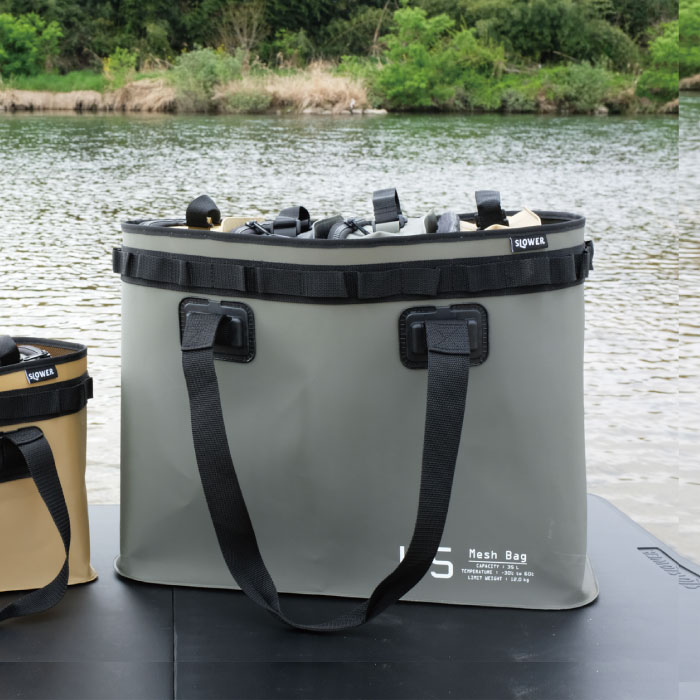 防水バッグ 大容量 slower ハングストック メッシュバッグ 35L EVA トートバッグ
