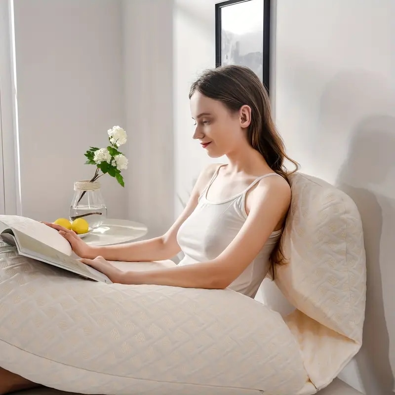 超柔らかいU字型マタニティ枕 - 調節可能なエルゴノミックサポートで全身を快適にクリスマス・ハロウィン・サンクスギビングになギフト