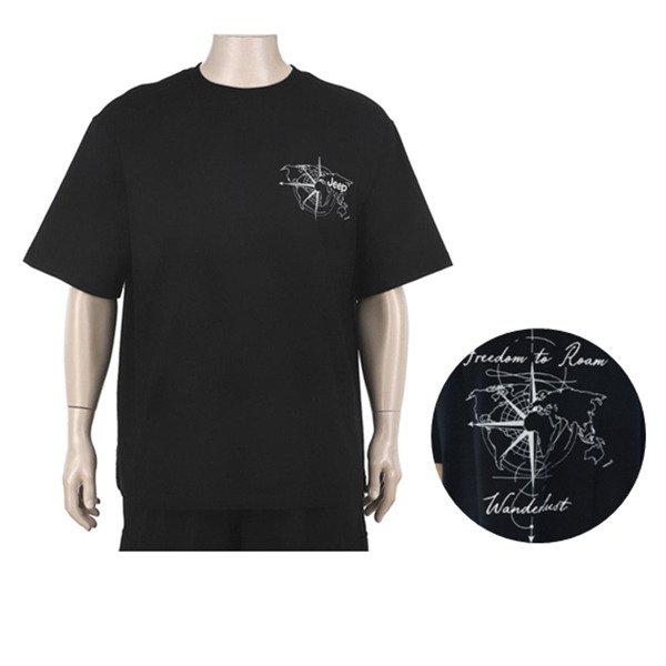 26 新商品 男女共用 ワンダーラスト 地図 半袖TシャツJR2TSU252-1_US