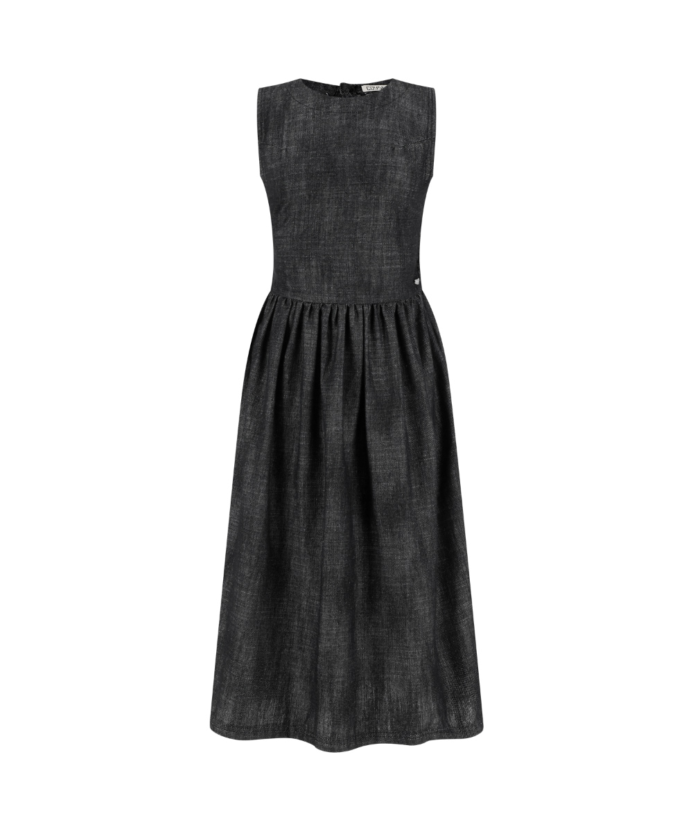 【COYSEIO】 ROUND CUT OUT DRESS : BLACK
