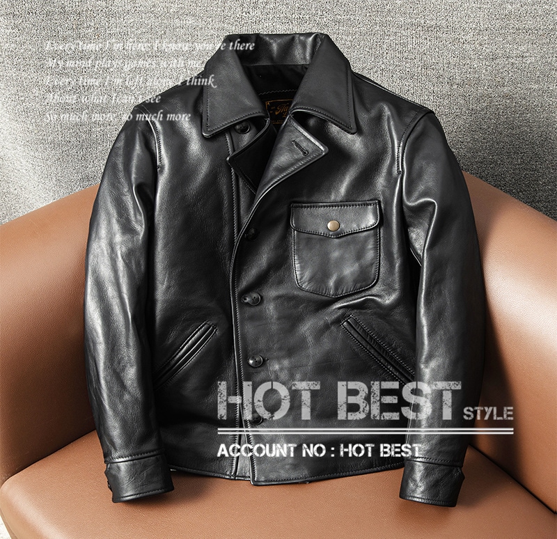 カウハイド 復刻40s アビエイタースタイル ギフト メンズ 革ジャン レザージャケット ライダース 植物鞣し ウォッシュ加工 牛革