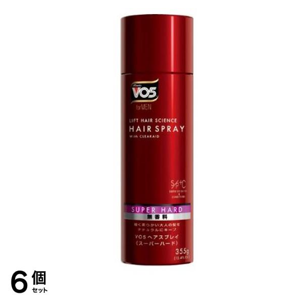 VO5 for MEN(フォアメン) ヘアスプレイ スーパーハード 無香料 355g 6個セット