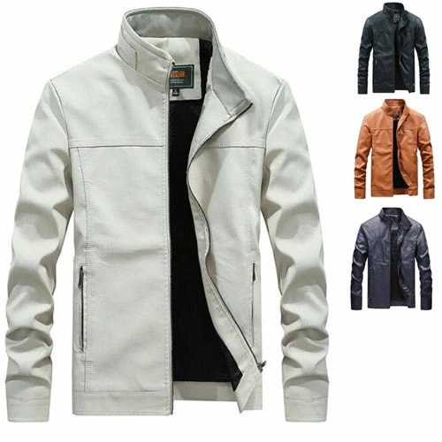 ライダースジャケット メンズ フェイクレザージャケット 防風 ブルゾン ジャンパー カジュアル アウター