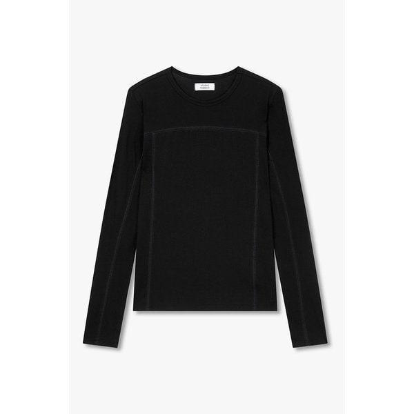 ステッチ切り替え長袖Tシャツ 9105322120099