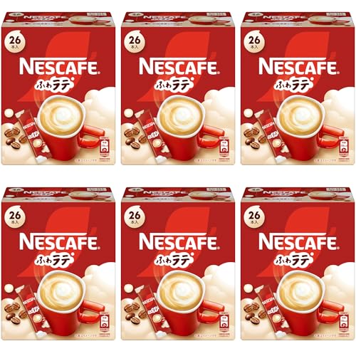 ネスカフェ ふわラテ 26P×6箱,スティックコーヒー, カフェラテ,個包装