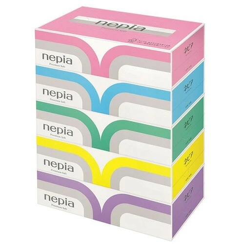 ネピア プレミアムソフト ティシュ 360枚入(180組)*5コパック 12個 ティッシュペーパー ネピア 柔らかい