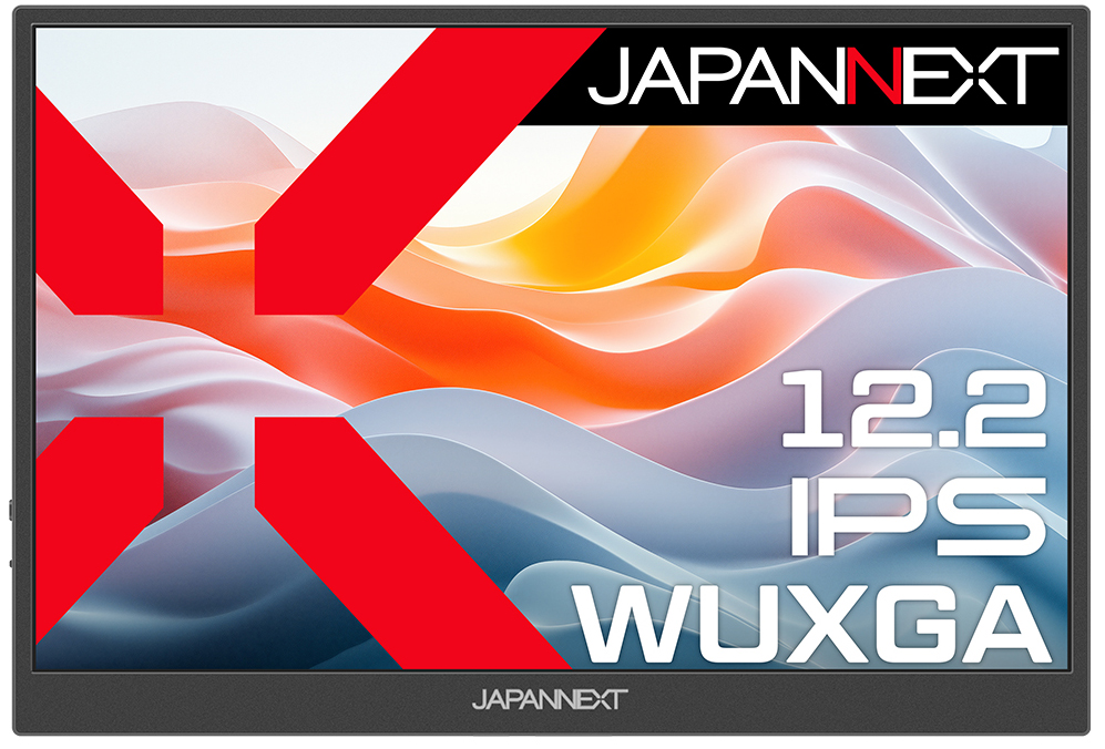 JAPANNEXTジャパンネクスト モバイル液晶ディスプレイ(12.2型/IPS/WUXGA 1920×1200/60Hz/20ms/HDR10/miniHDMI1.4/USB Type-C/VES 14,896円