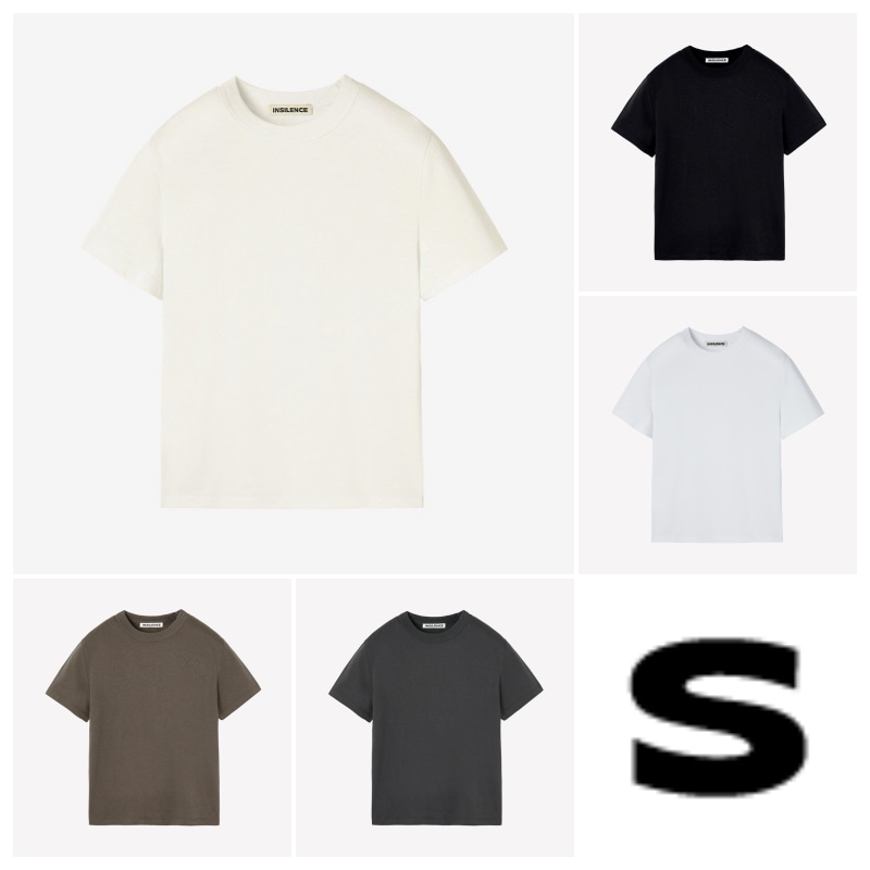【INSILENCE】 W SUPIMA COTTON PREMIUM T-SHIRT : 5COLORS