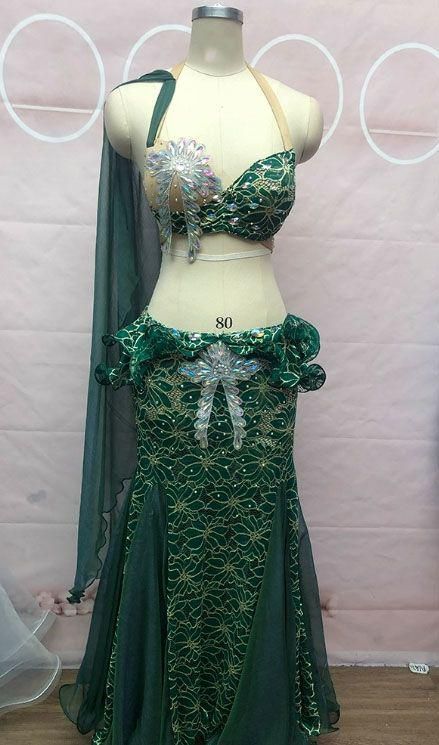 セール ベリーダンス衣装 上下セット ブラ スカート オーダーメイド