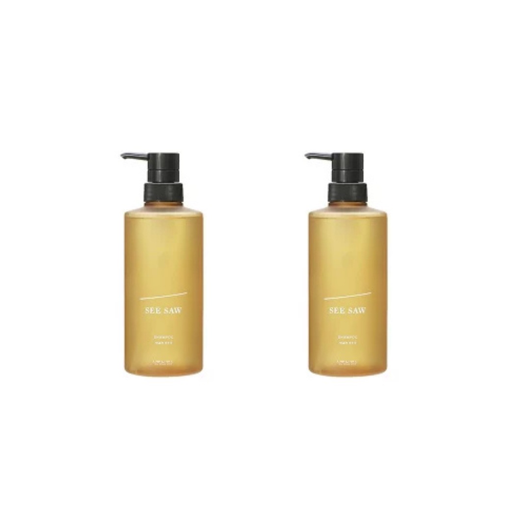 【お得２本セット】SEE /SAW ヘア&スキャルプシャンプーS 500ml　ヘアケア　サロン専売品　箱なし　シャンプー